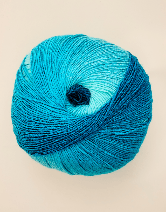 Jewelspun Ombre Aran Ocean Blue 