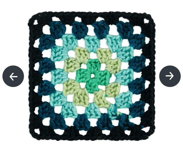 Red Heart Granny cyber leaf