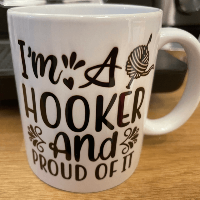Actually Yarn Mug hooker and proud