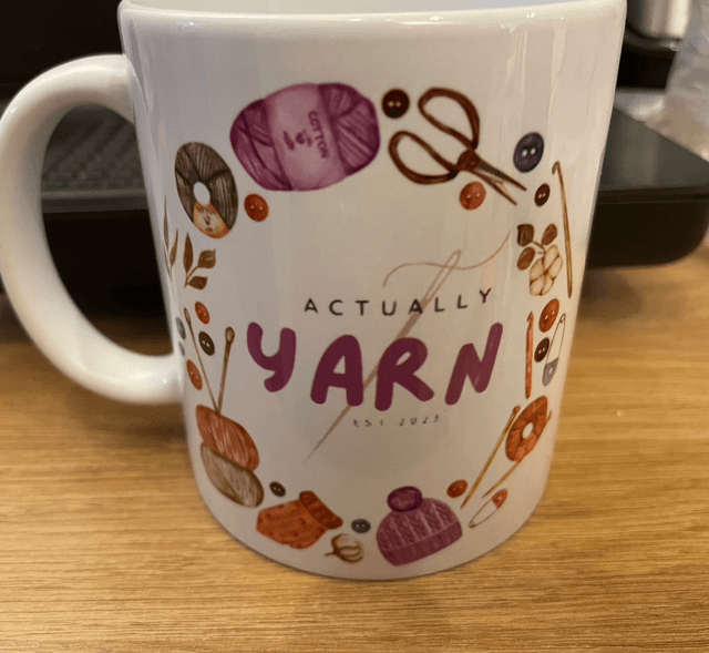 Actually Yarn Mug hooker and proud