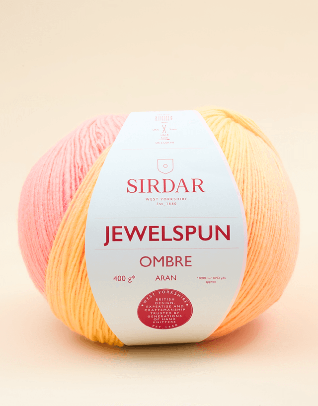 Jewelspun Ombre Aran Rainbow Glow