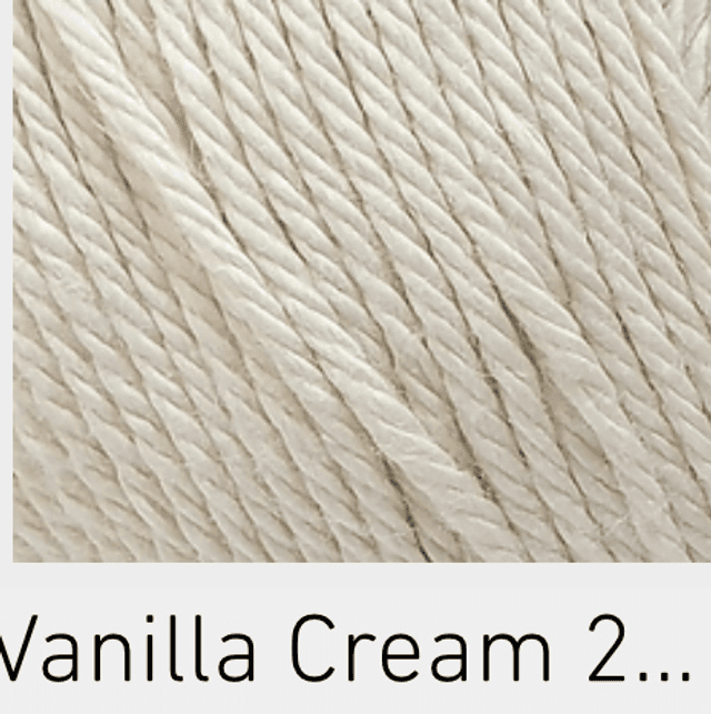 100% Cotton Vanilla Cream