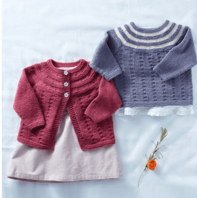 Baby Cardigan &amp; Sweater DK Pattern 5291