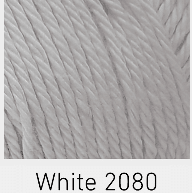 100% Cotton White