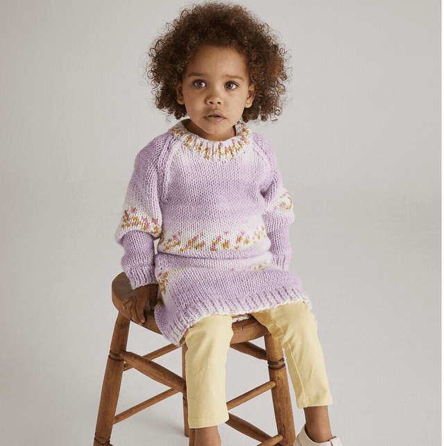 Flower Power Dress Baby Blossom Chunky Pattern 5569