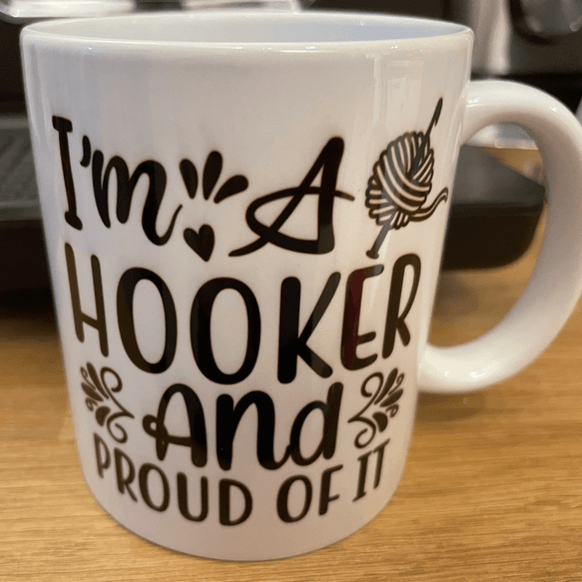 Actually Yarn Mug hooker and proud