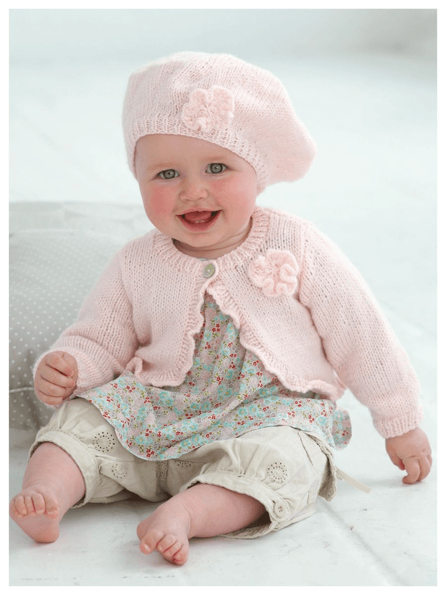 Cardigan, Beret &amp; Shoes Pattern 1812